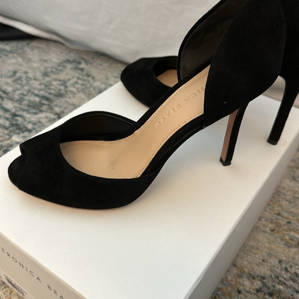 Veronica Beard Gadot Black Suede